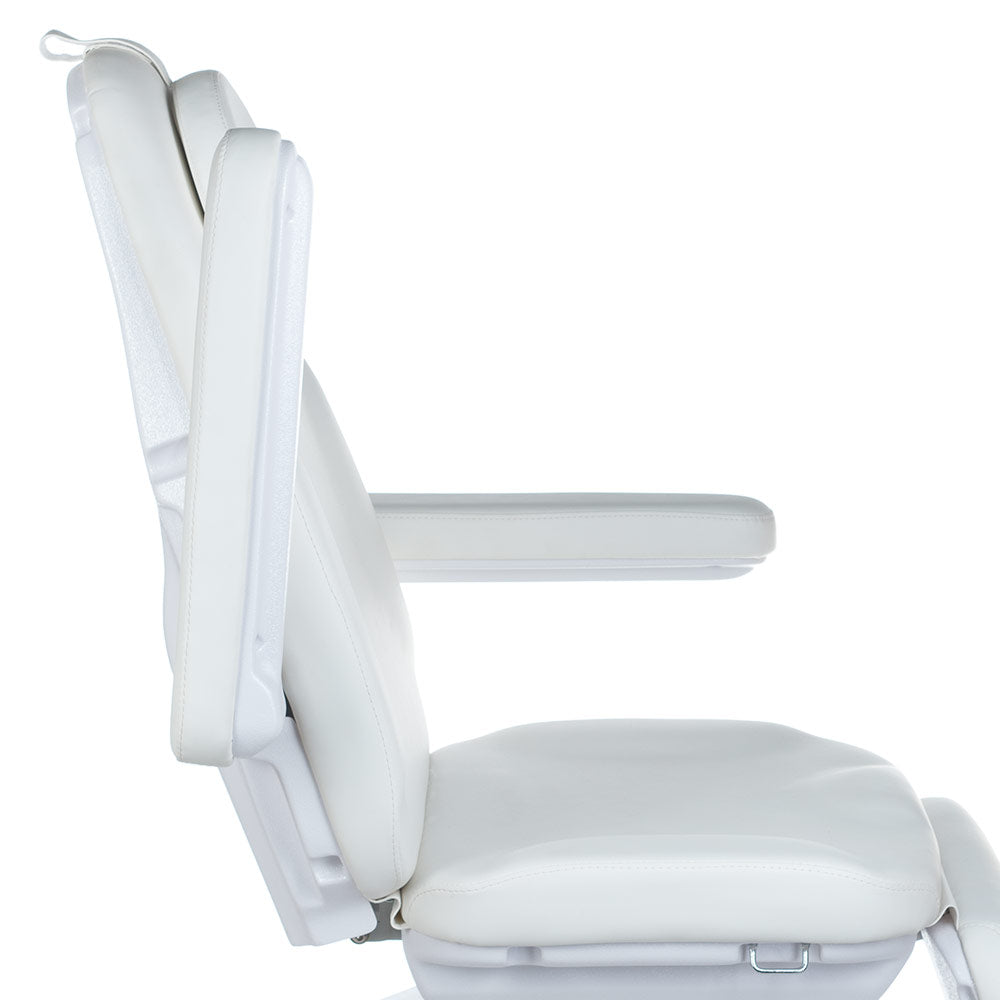 Electric beauty chair MODENA BD-8194 by Beauty System, white cosmetic chair with adjustable features for skincare treatments.