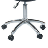 Black cosmetic stool BD-9920 by Beauty System with cushioned seat and adjustable height for salon or beauty room use.