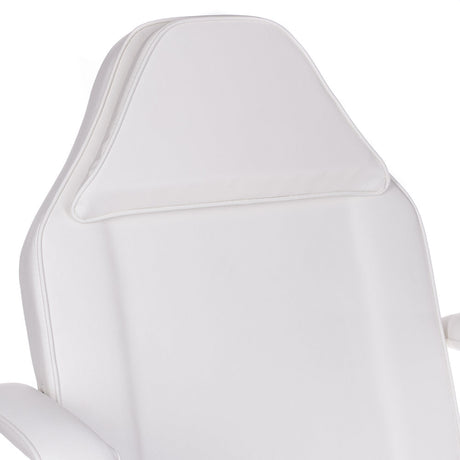 White cosmetic chair with built-in troughs, model BW-262A from Beauty System, designed for salon or spa use.