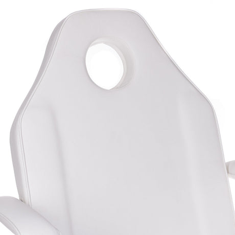 White cosmetic chair with built-in troughs from Beauty System BW-262A, featuring a comfortable seat and professional salon design.