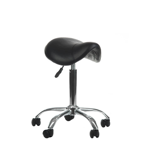 Black Beauty Stool BD-9909 by Beauty System with a padded seat and sturdy base, ideal for salon or spa use.