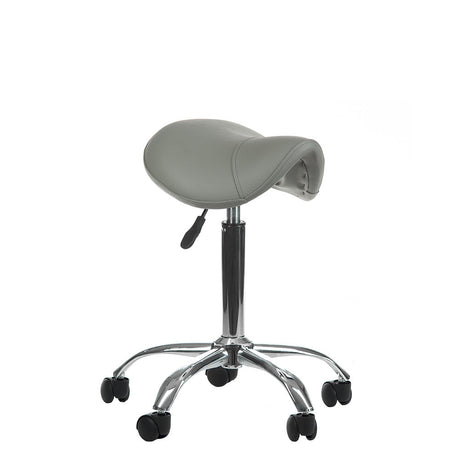 Gray Beauty System Cosmetic Stool BD-9909 with cushioned seat and adjustable height for salon or beauty treatment use