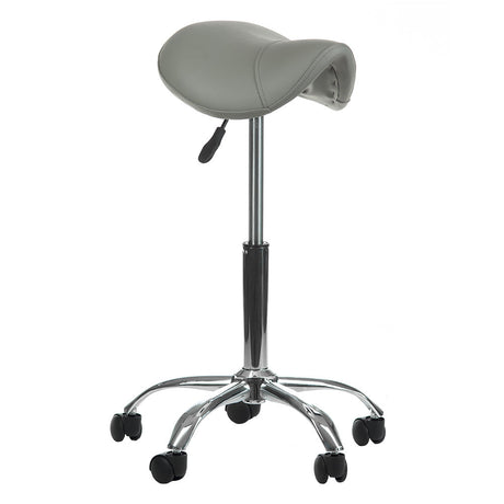 Gray cosmetic stool BD-9909 by Beauty System with cushioned seat and sturdy base, perfect for beauty and salon use.