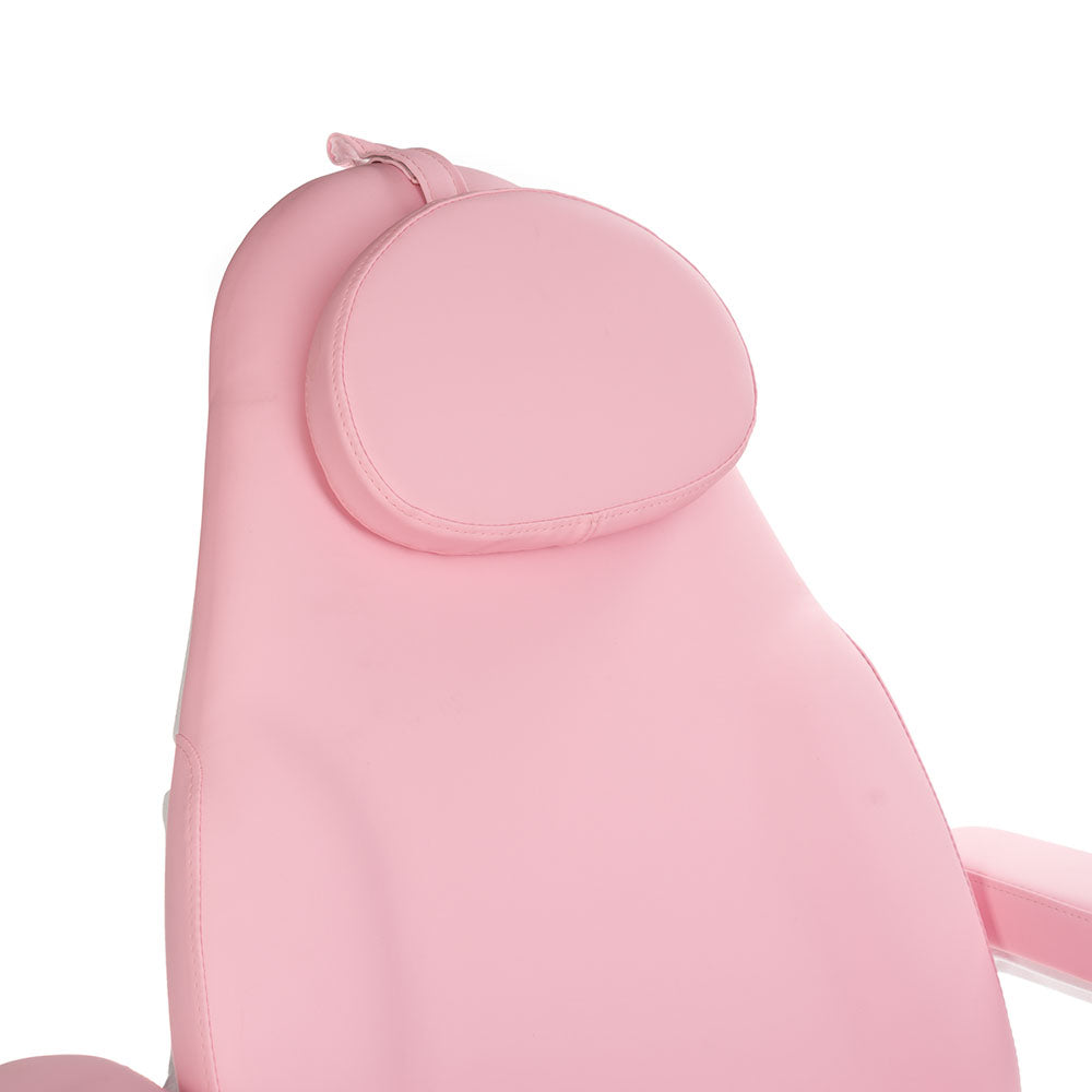 Pink electric beauty chair by Beauty System, MODENA Pedicure BD-8294, with adjustable features and cushioned seating for pedicure treatments.