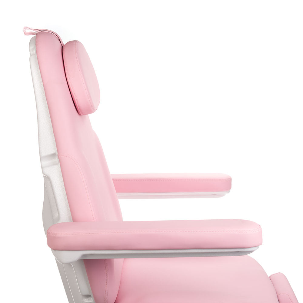 Pink electric beauty chair by Beauty System, MODENA Pedicure BD-8294, featuring adjustable seating for professional pedicure treatments.