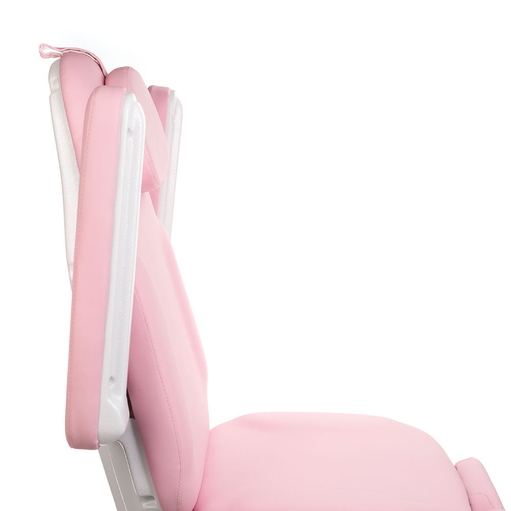 Pink electric beauty chair by Beauty System, model MODENA BD-8294, designed for pedicure and salon treatments, with adjustable features.