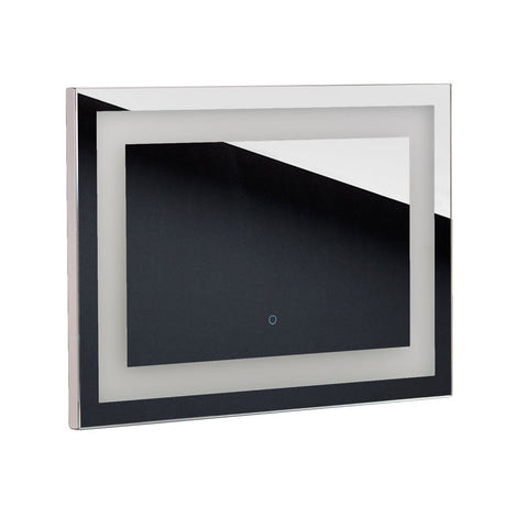 LED-lit Mirror NEW YORK 50x70cm by Beauty System showing illuminated rectangular mirror with LED lighting and sleek frame.
