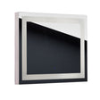 LED-lit Mirror NEW YORK 80x65cm by Beauty System, showcasing a modern mirror with built-in LED lighting and sleek design.