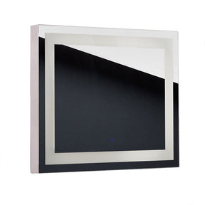 LED-lit Mirror NEW YORK 80x65cm by Beauty System, showcasing a modern mirror with built-in LED lighting and sleek design.