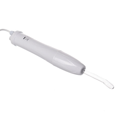 Beauty System Darsonval BR-110C handheld device with metal electrode for skin treatment, shown in a close-up image.