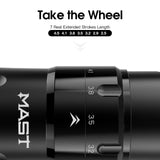 Mast Flip 4 Pro wireless tattoo machine in sleek black with ergonomic design and advanced coil technology.
