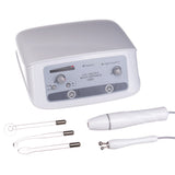 Beauty System 2-in-1 Galvanic and Darsonval device in grey with control knobs and dials for skincare treatments.