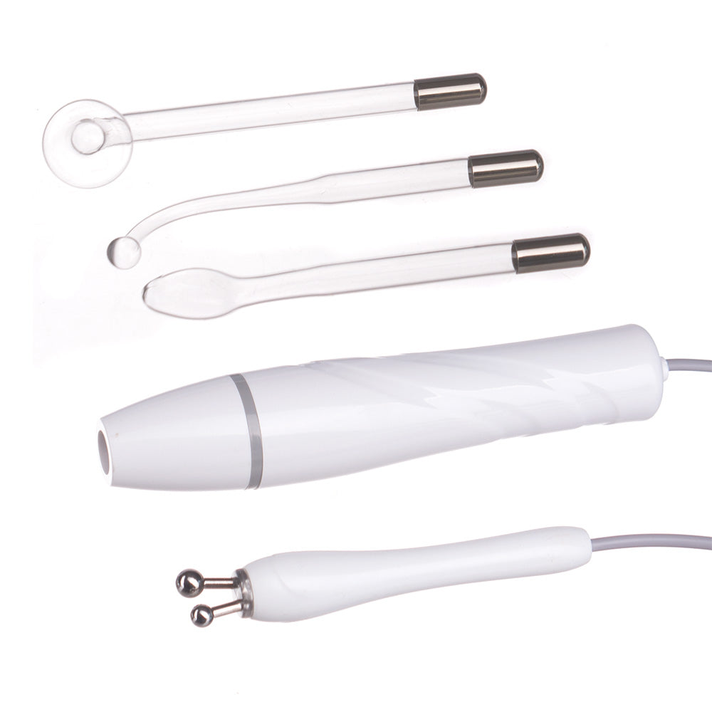 Beauty System 2-in-1 Galvanic and Darsonval device BR-866 in grey with controls and electrode attachments visible.