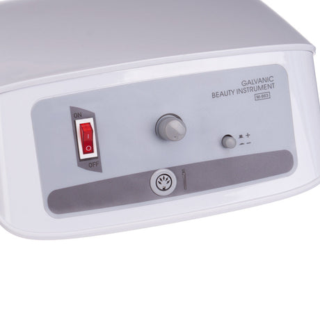 Gray galvanic device BR-863 by Beauty System with control panel and electrode attachments on a white background.