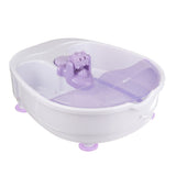 Beauty System foot massager for pedicure procedures, showing a close-up of the device with rollers and cushioned surface for foot relaxation.