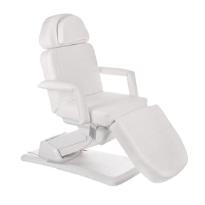 Electric cosmetic chair BR-6622 White by Beauty System, featuring a sleek white upholstery and adjustable design for beauty treatments.