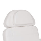 Electric cosmetic chair BR-6622 by Beauty System in white, showcasing adjustable upholstery and ergonomic design for beauty treatments.