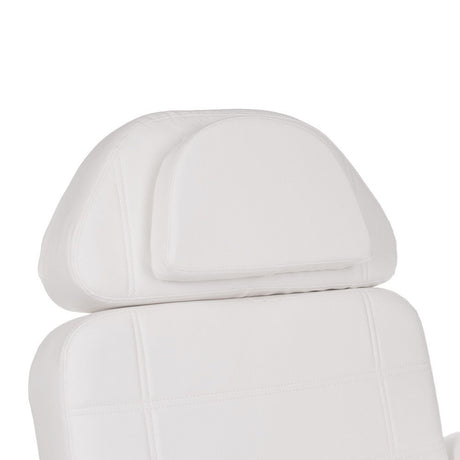 Electric cosmetic chair BR-6622 by Beauty System in white, showcasing adjustable upholstery and ergonomic design for beauty treatments.