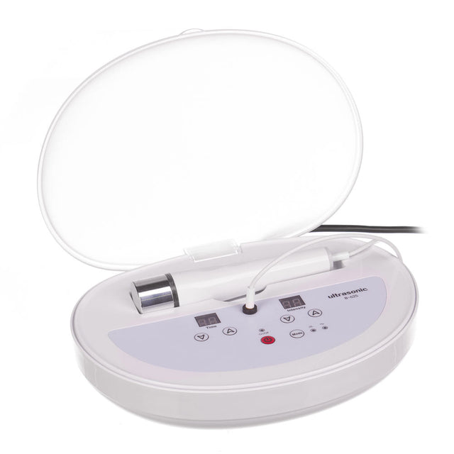 Beauty System Ultrasonic Device BR-625 with sleek design and control panel for facial skincare treatments.