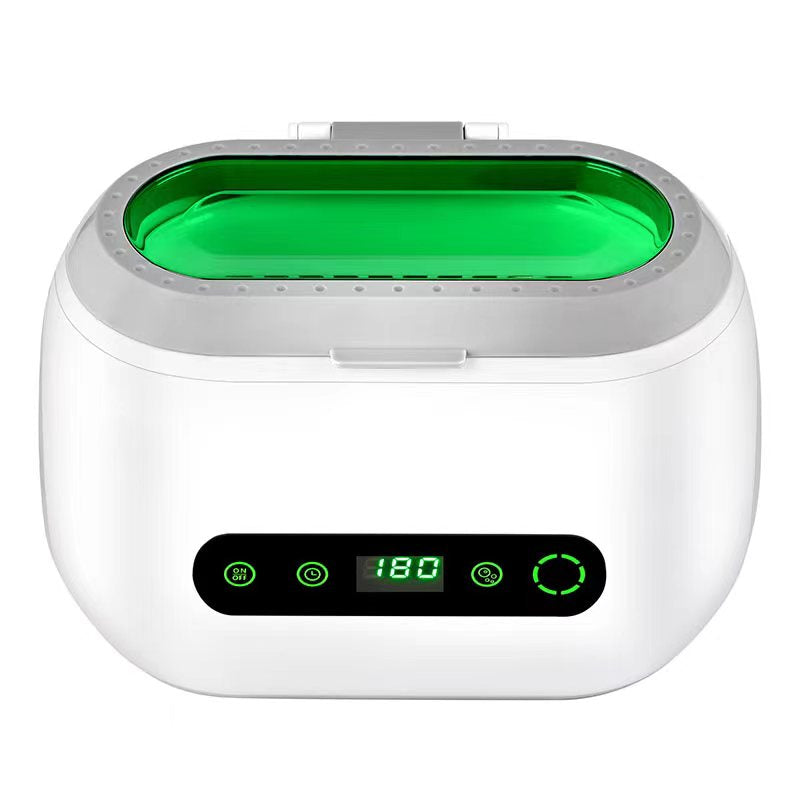 Professional ultrasonic cleaner VGT-9600 by Beauty System, showing the stainless steel tank and control panel.