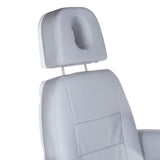 Gray electric cosmetic chair Bologna BG-228 by Beauty System with adjustable features and cushioned seating for beauty treatments.