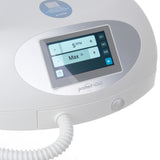 Beauty System Podology Router Promed 4040 with Dust Chucker on display, showing the device's compact design and attached dust collection system.