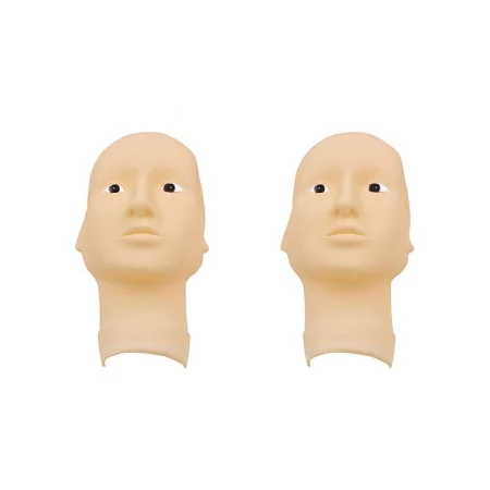 3D Rubber head mask with open eyes - BVShop