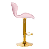 4Rico Bar Hocker QS-B15 velvet pink - BVShop