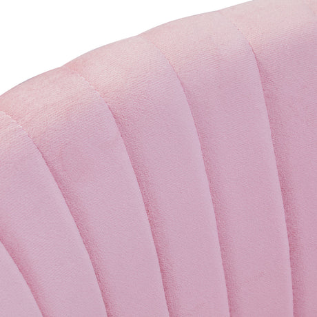 4Rico Bar Hocker QS-B16G pink velvet - BVShop