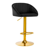 4Rico Bar Hocker QS-B16g velvet black - BVShop