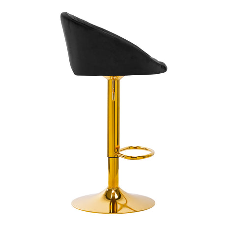 4Rico Bar Hocker QS-B16g velvet black - BVShop