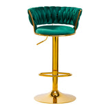 4Rico Bar Hocker QS-B313a green velvet - BVShop