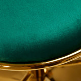 4Rico Bar Hocker QS-B313a green velvet - BVShop