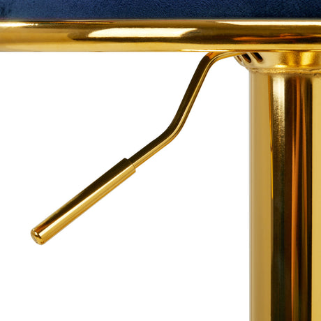4Rico Bar Hocker QS-B313a navy velvet - BVShop