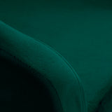 Green 4Rico swivel office chair QS-BL14G with adjustable height and armrests, featuring a cushioned seat and backrest for comfort.