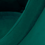 Green 4Rico swivel office chair QS-BL14G with adjustable height and ergonomic design, featuring a cushioned seat and backrest.