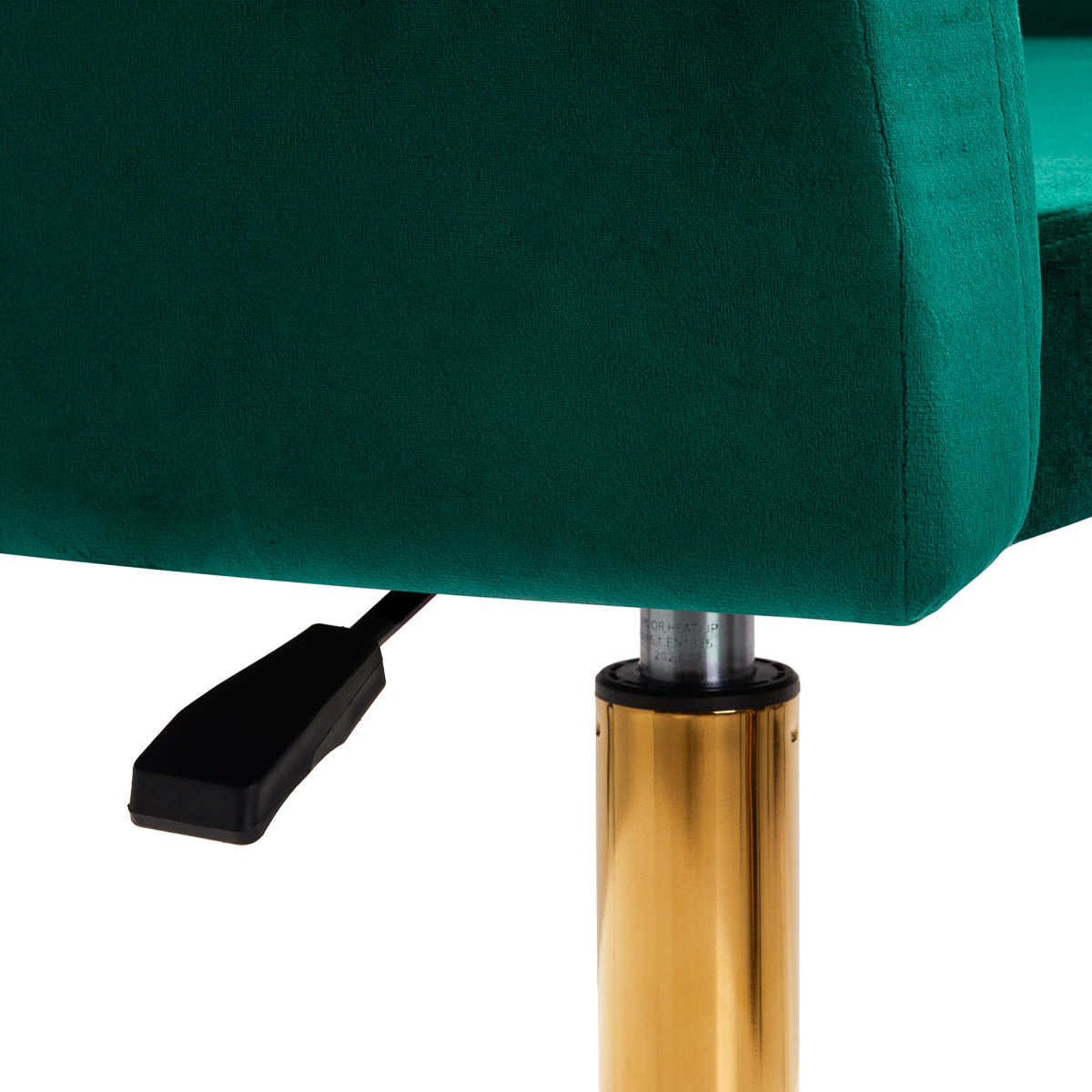 Green 4Rico QS-BL14G swivel office chair with adjustable height and ergonomic design, shown from a front angle.