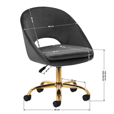 4Rico swivel chair QS-MF18G gray - BVShop