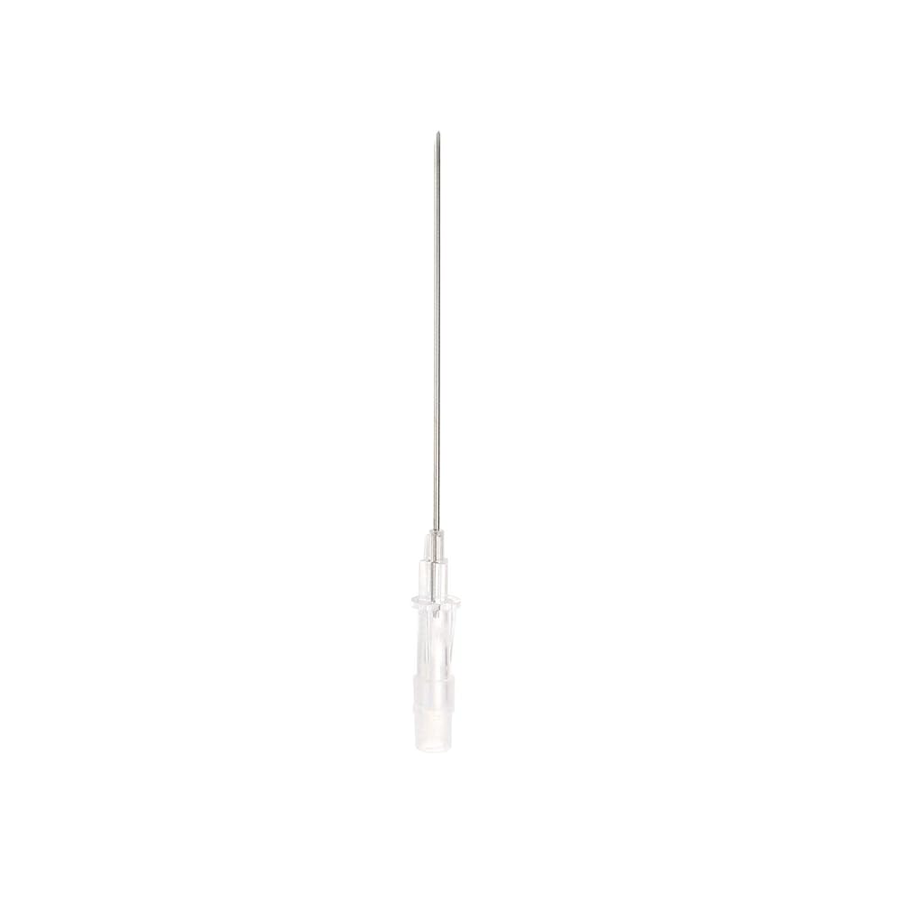 Sterilized BVShop I.V. catheter piercing needle for cats, single use, with a slender metal needle and plastic hub.