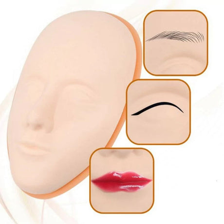 5D Silicone PMU Practice Skin Mat With Base - BVShop