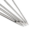 Set of five piercing needles from BVShop, slim sterile needles for body jewelry piercing procedures.
