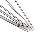 Set of five piercing needles from BVShop, slim sterile needles for body jewelry piercing procedures.