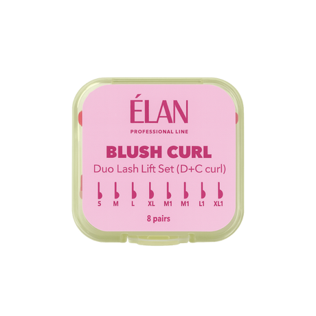 ÉLAN Lash Lift Silicone Pad Set BLUSH CURL D/C (8 Pairs) — 1
