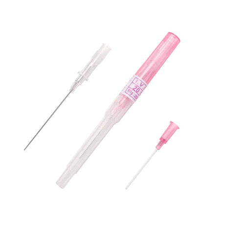 Sterilized I.V. catheter piercing needle by BVShop, single sterile needle designed for safe insertion and medical use.