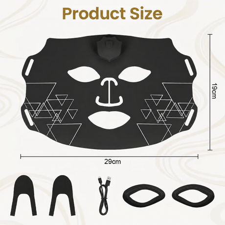 Flexible Vicloon LED face mask with soft close-fitting facial design