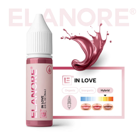 Close-up of The Pigment x ELANORE In Love Pigment in a 15ml jar, showcasing the vibrant, shimmery cosmetic pigment with a glossy lid.
