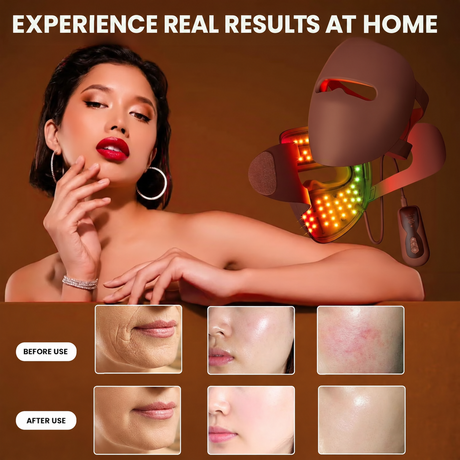 Flexible IMICHI 9D silicone LED mask with close-fitting facial design