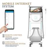 Skin Monarch Quantum Pro diode and picosecond laser device with sleek design and control panel for advanced skin treatments.