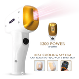 Skin Monarch Quantum Pro diode and picosecond laser device with sleek design and control panel, used for advanced skin treatments.