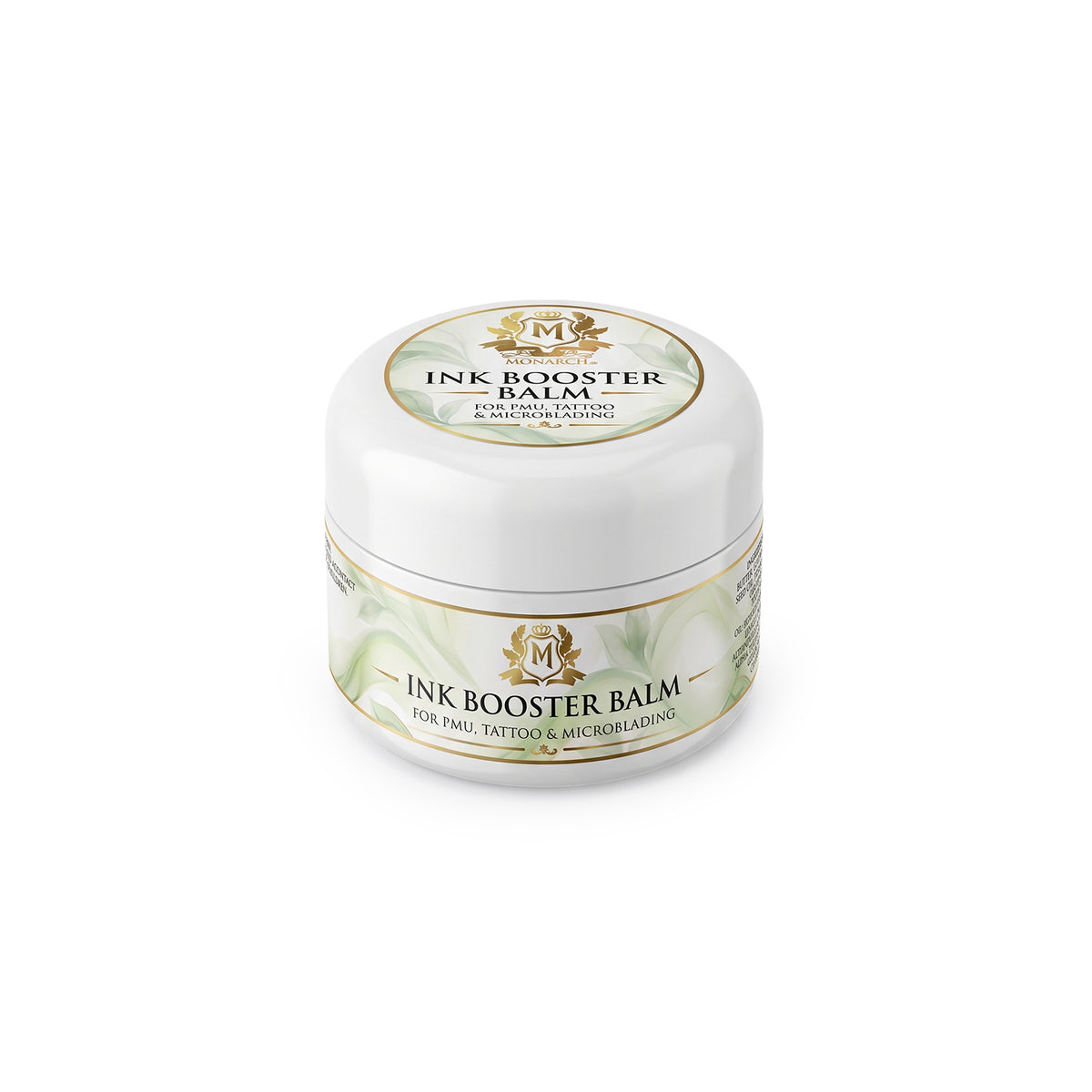 Skin Monarch Ink Booster Balm 30ml, γωνιακή όψη με καπάκι και μπροστινή ετικέτα